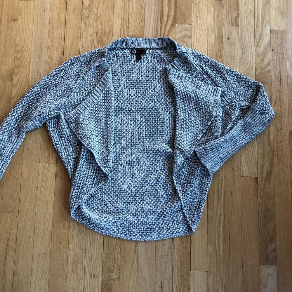 White and Grey Cardigan